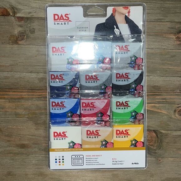 2 Packages of DAS Smart Polymer Clays (Pastels + Primary Colors) - Picture 5 of 5